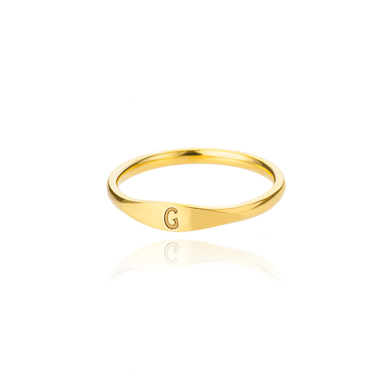 Simple Letter Ring
