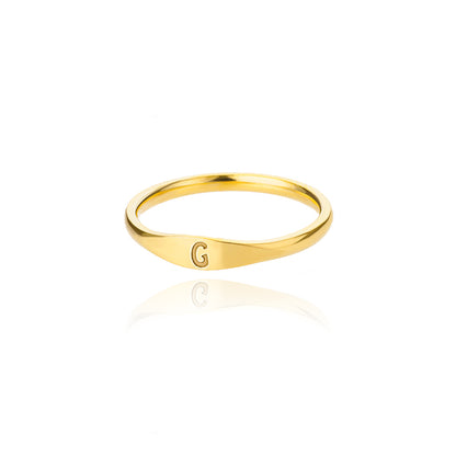 Simple Letter Ring