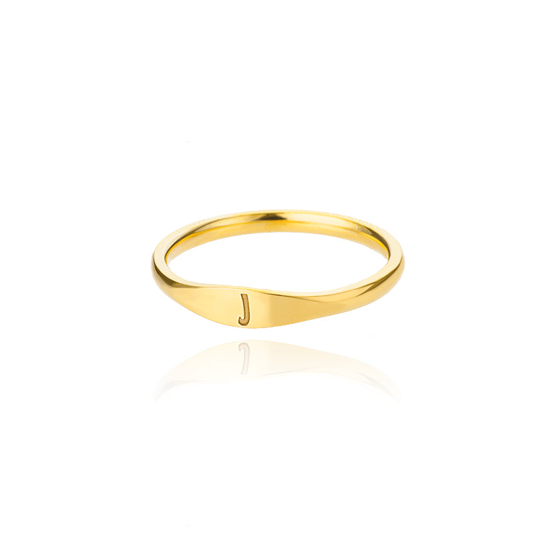 Simple Letter Ring