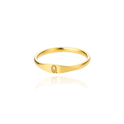 Simple Letter Ring