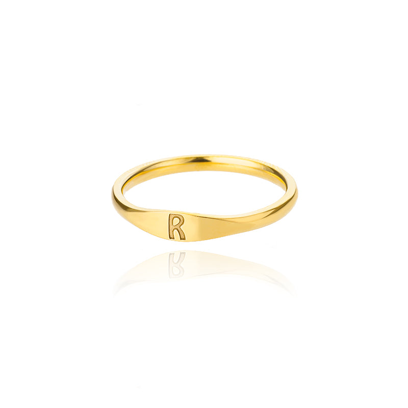 Simple Letter Ring