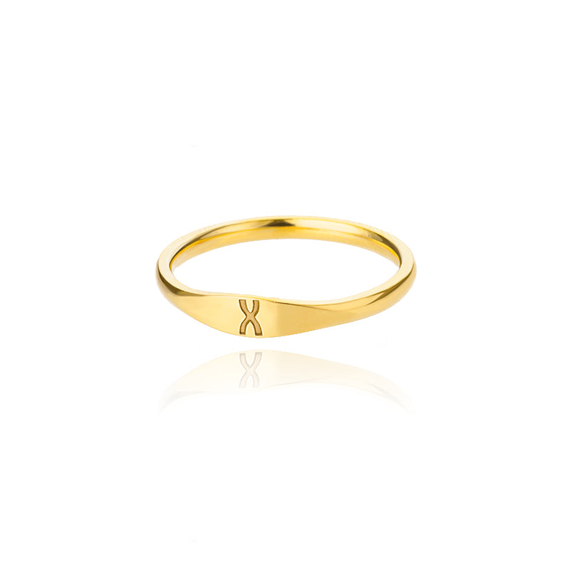 Simple Letter Ring