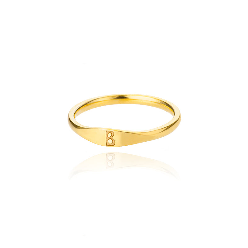 Simple Letter Ring