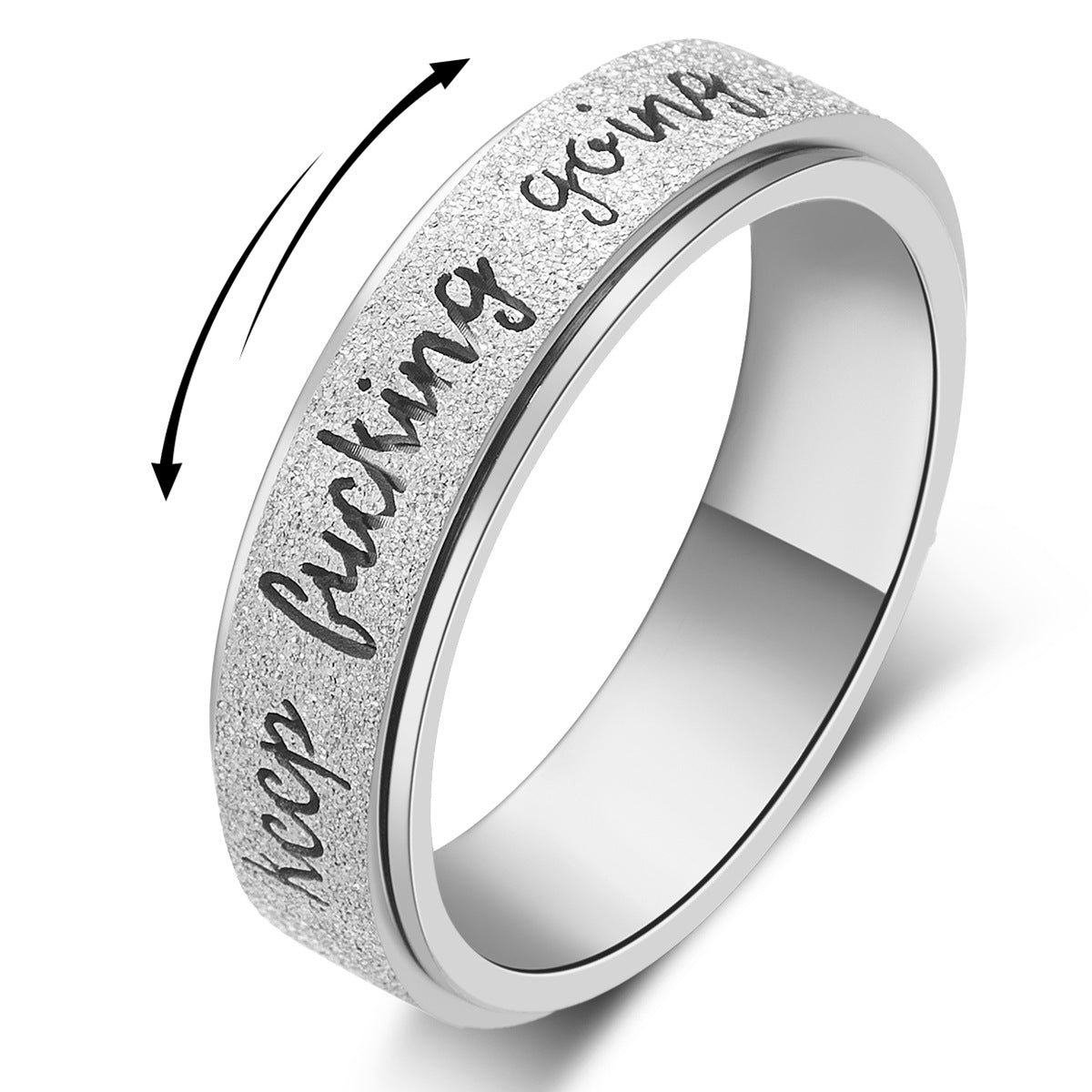 Keep Going! Spinner Ring