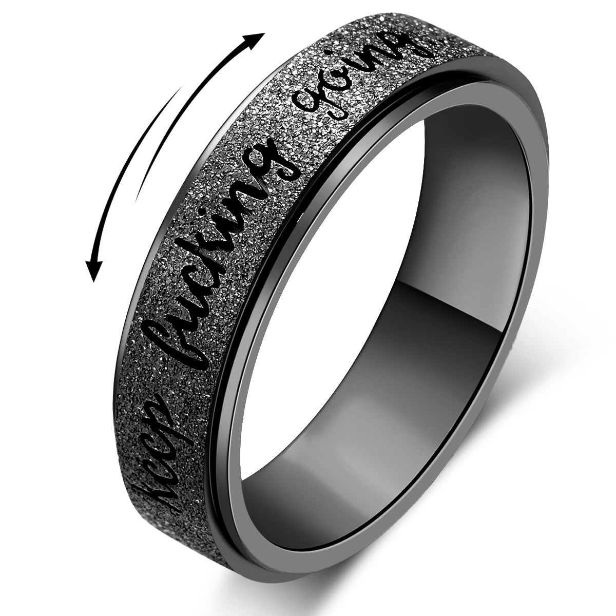 Keep Going! Spinner Ring
