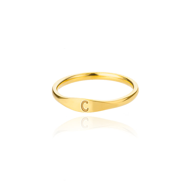 Simple Letter Ring