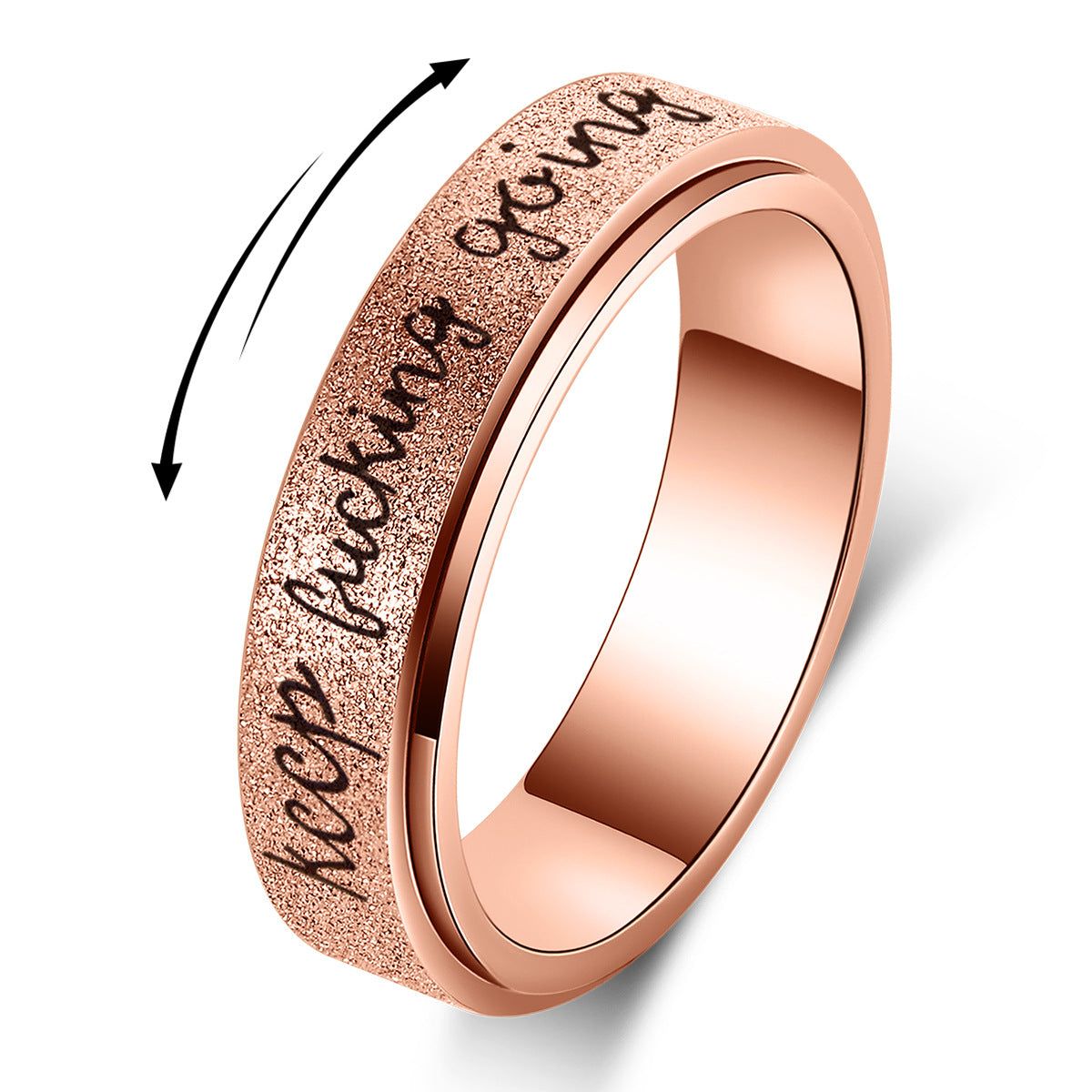 Keep Going! Spinner Ring