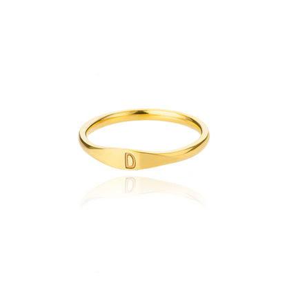 Simple Letter Ring