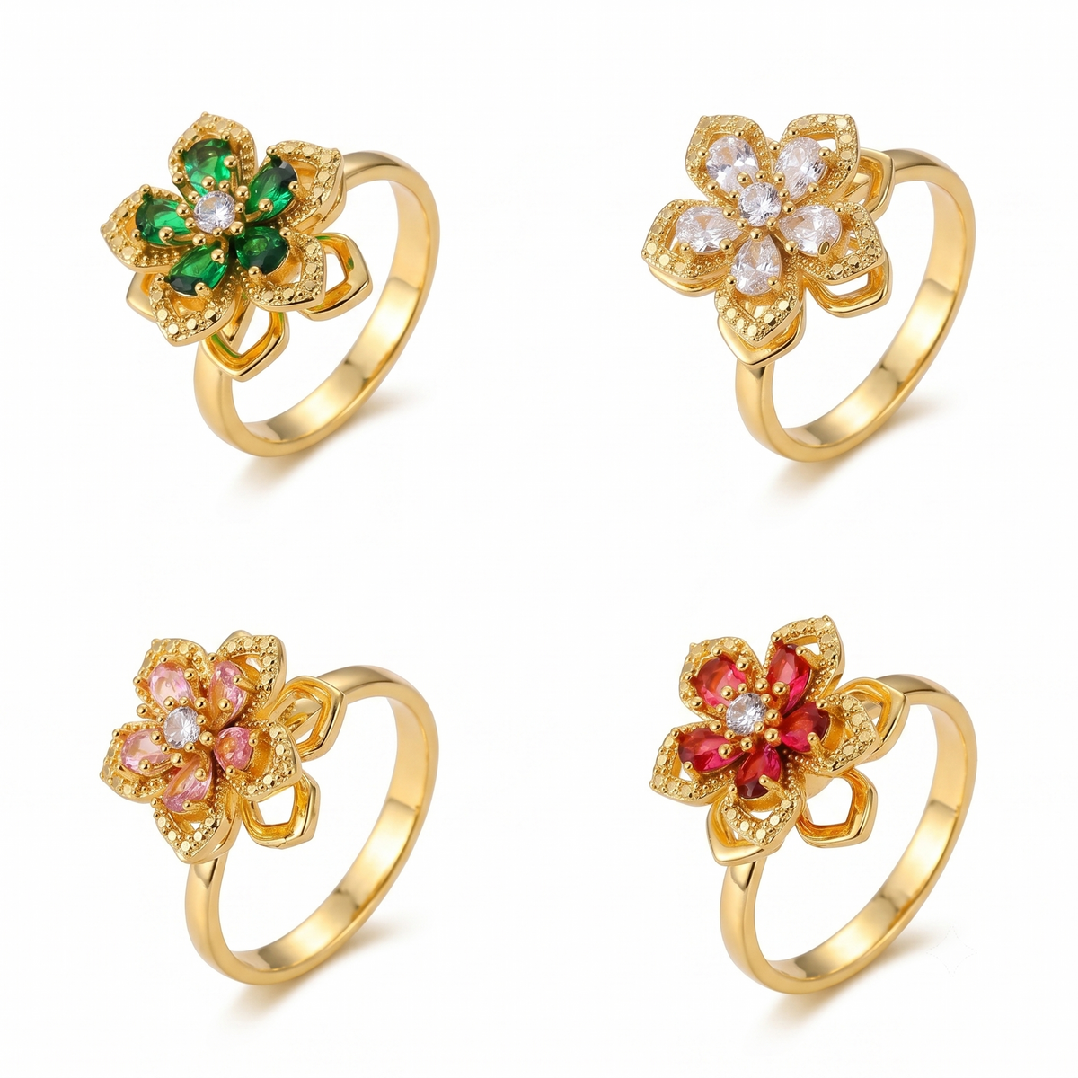 Flower Spinner Ring