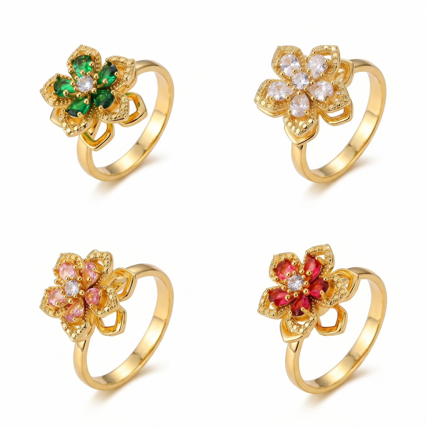 Flower Spinner Ring